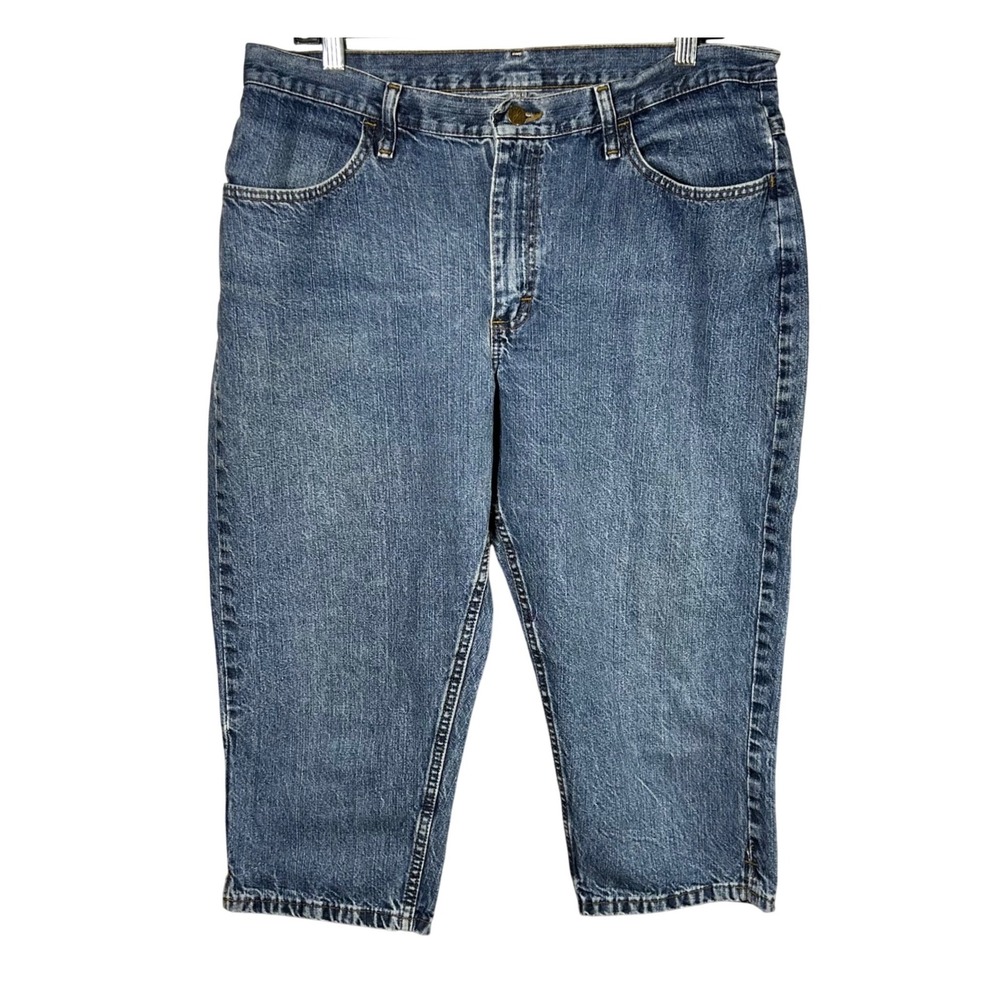 Riders by Lee Womens Jeans 16 Medium Wash Classic Fit Straight Leg Denim